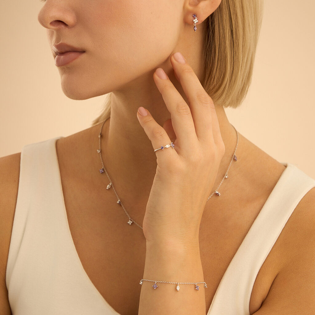 Bracciale Silver Elegance Argento Bianco Cubic Zirconia