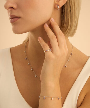 Bracciale Silver Elegance Argento Bianco Cubic Zirconia