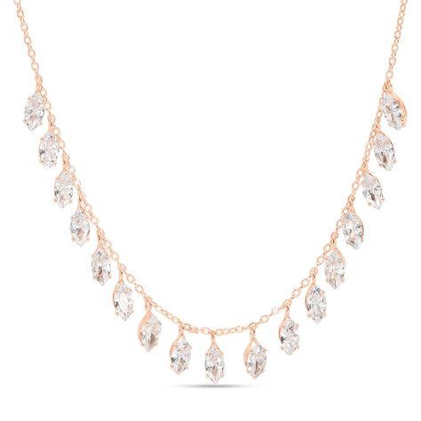 Collana Multi Punto Luce Romantic Shine Metallo Rosa Cristallo - Collane Choker Donna | Stroili