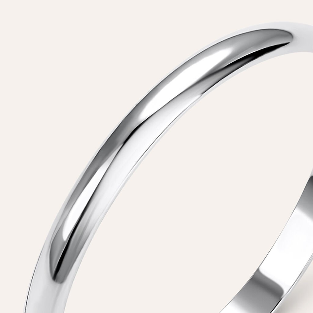 Fede Fermanello 1.95 mm Oro Bianco - Anelli con Incisione Donna | Stroili