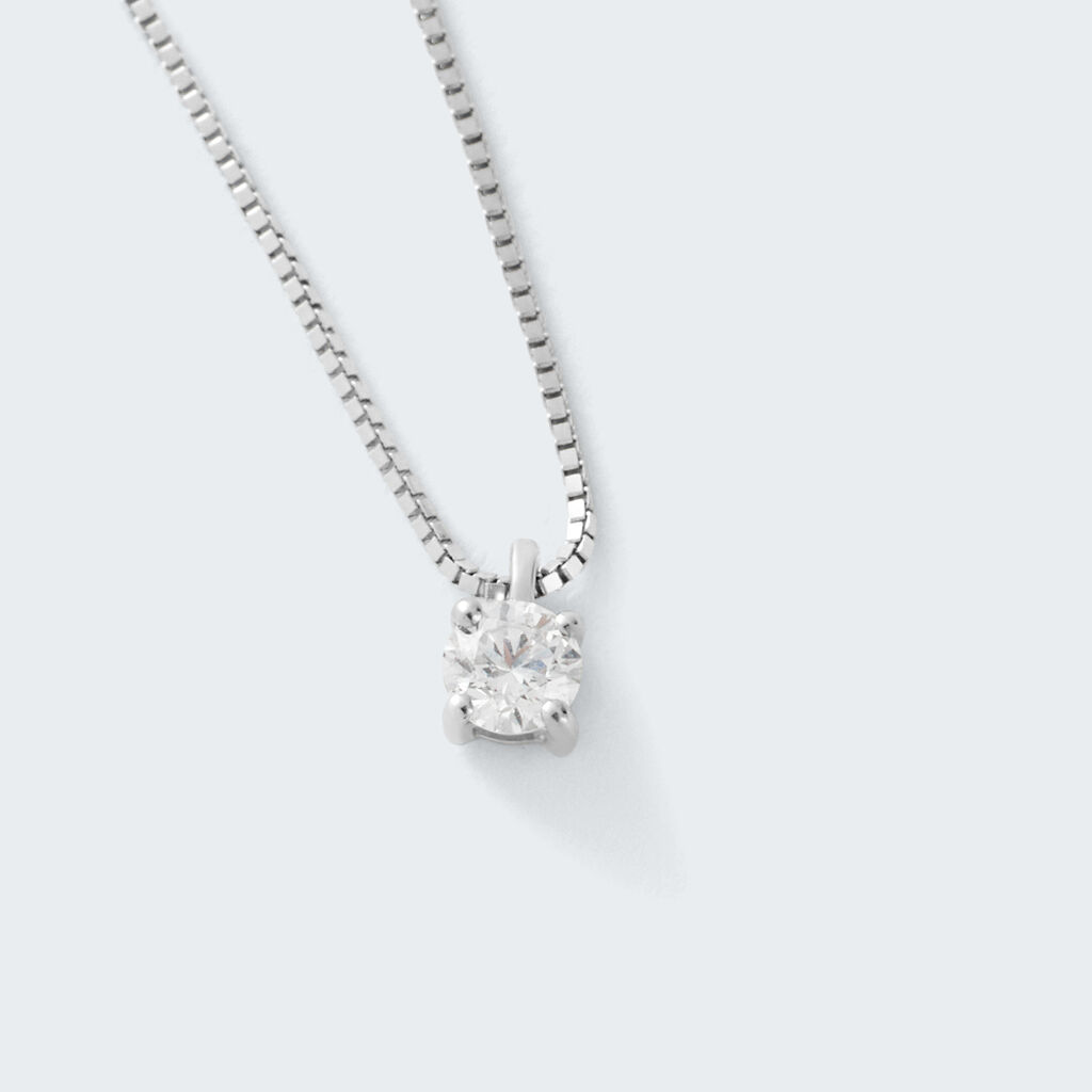 Collana Punto Luce Firmamenti Oro Bianco Diamante - Collane Punto Luce Donna | Stroili