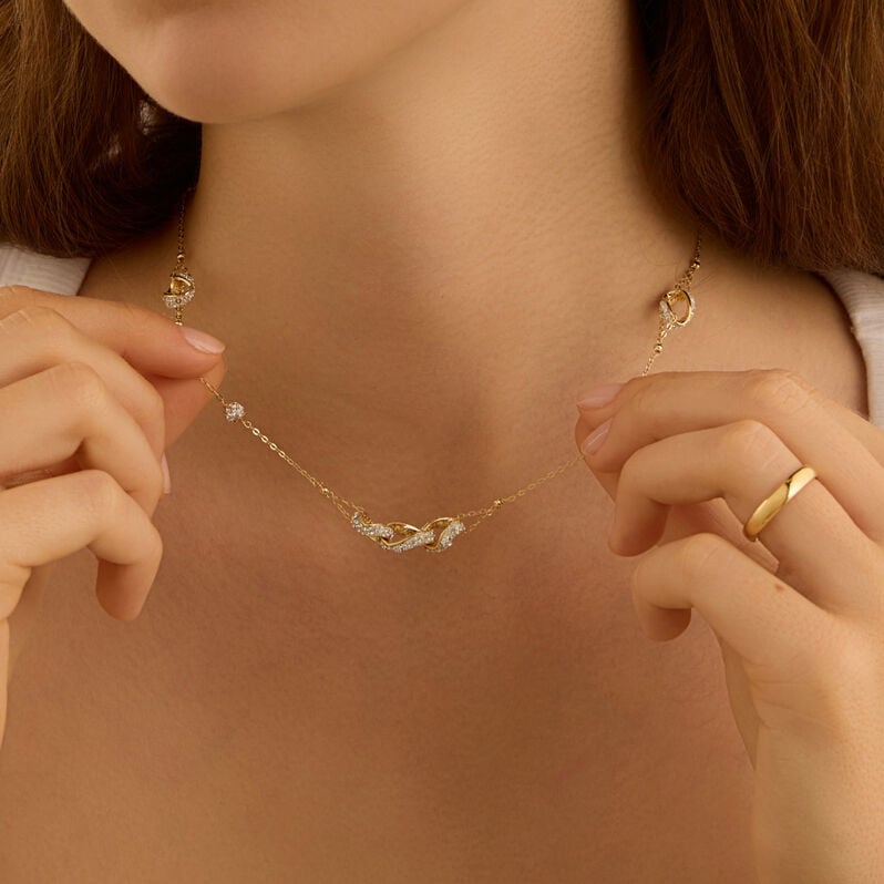 Collana Christelle Oro Giallo Cristallo - Collane Donna | Stroili