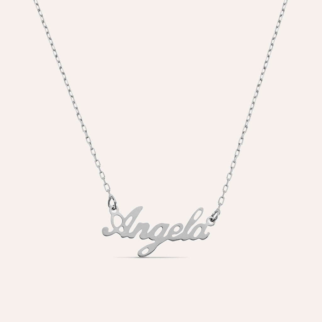 Collana Angela Gold Names Oro Bianco
