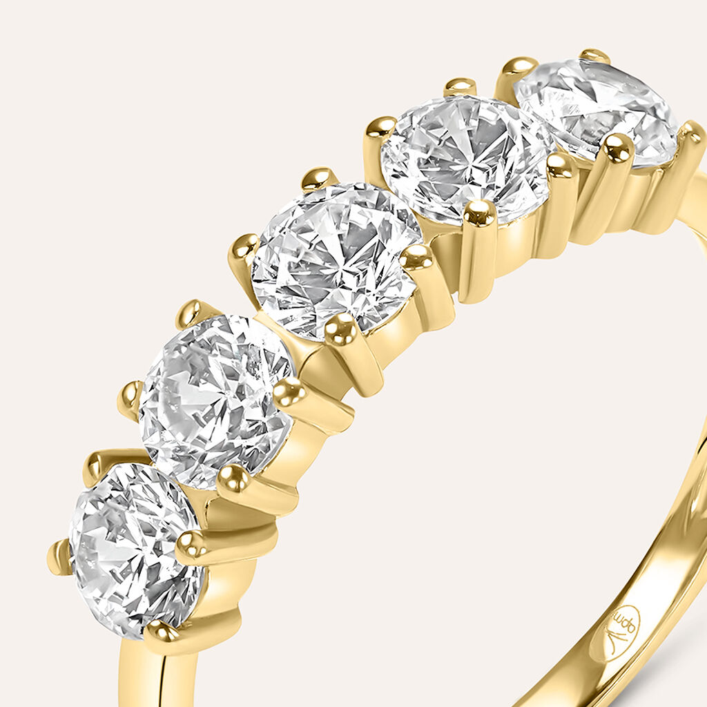 Anello Riviere Claire Oro Giallo Cubic Zirconia - Anelli Riviere Donna | Stroili