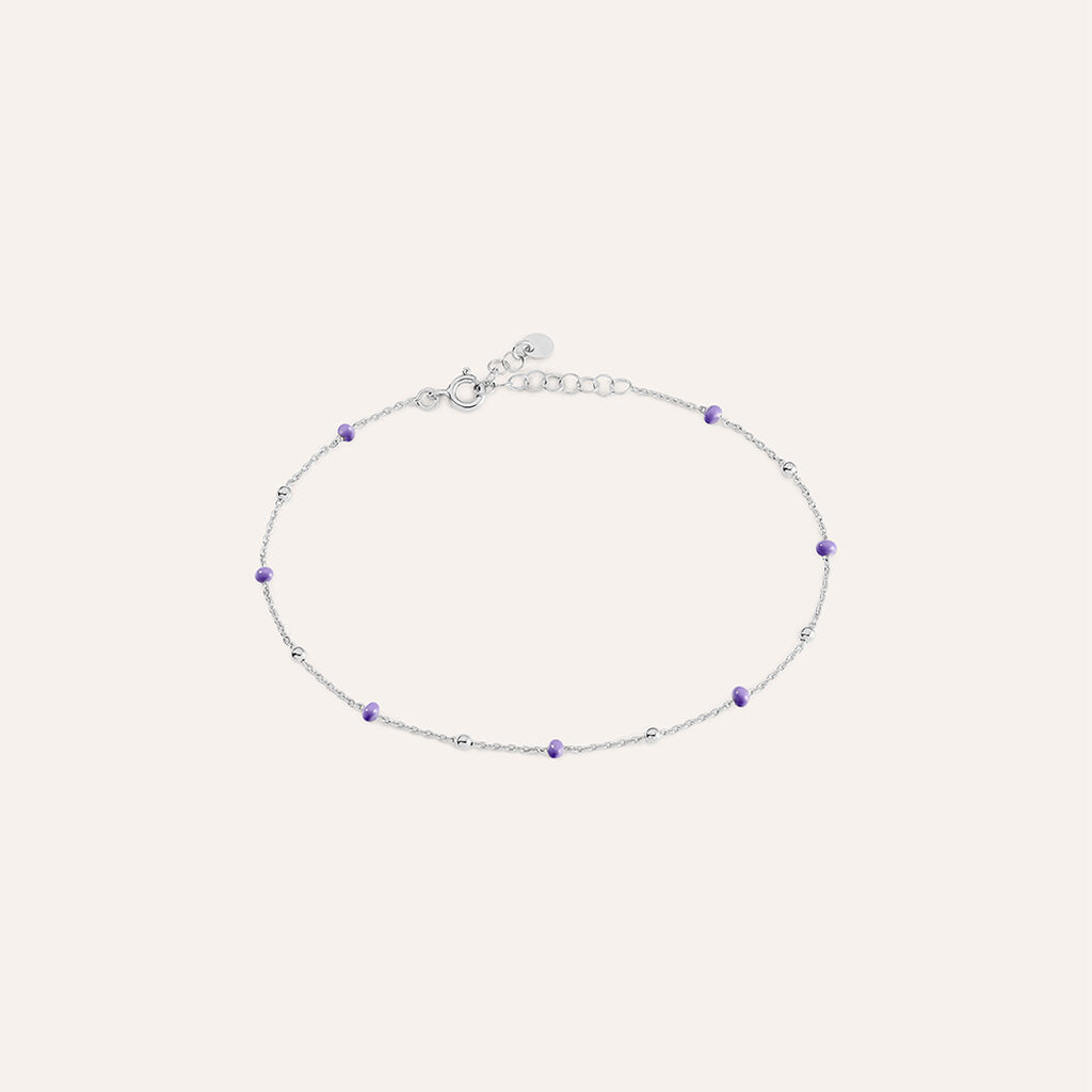 Cavigliera Silver Collection Argento Rodiato Pietra sintetica