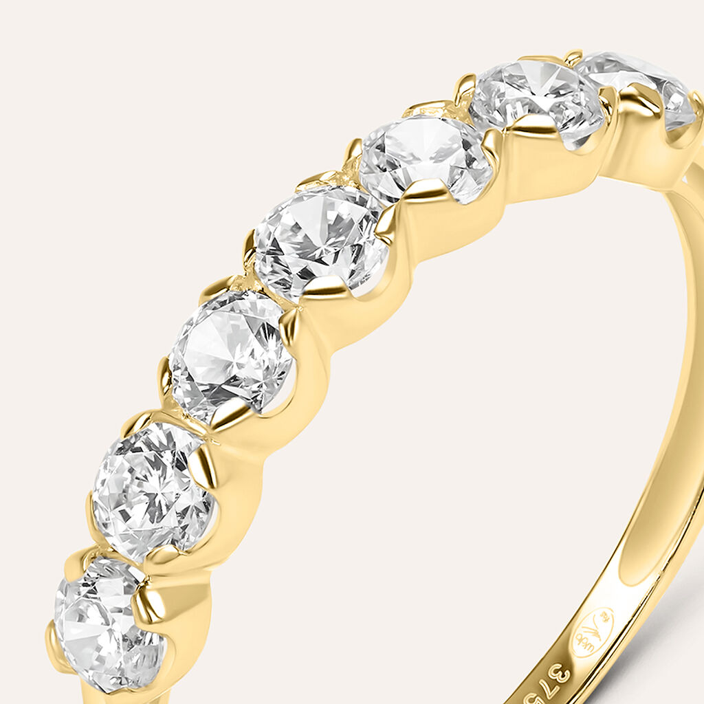 Anello Riviere Claire Oro Giallo Cubic Zirconia