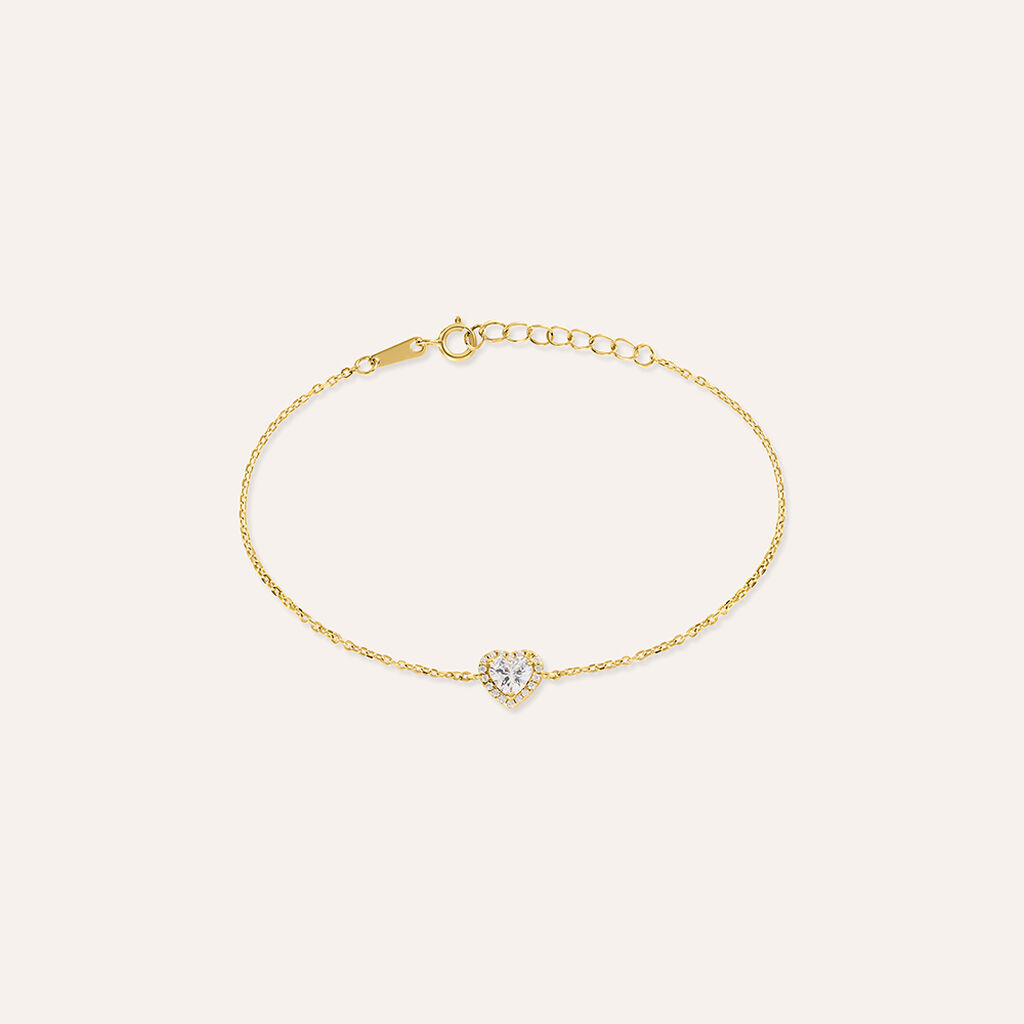 Bracciale Silver Glow Argento Dorato Cubic Zirconia