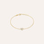 Bracciale Silver Glow Argento Dorato Cubic Zirconia