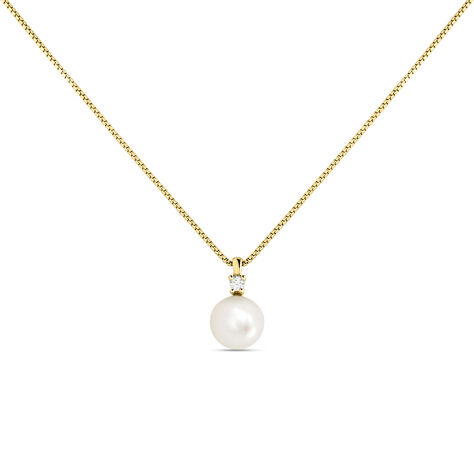 Collana Gabrielle Precious Oro Giallo Perla D'Acqua Dolce Diamante - Collane Donna | Stroili