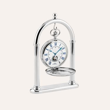 Set Orologio Meccanico da Tasca Capital in Metallo e Stand in Metallo