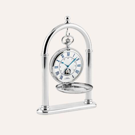 Set Orologio Meccanico da Tasca Capital in Metallo e Stand in Metallo - Orologi solo Tempo Uomo | Stroili