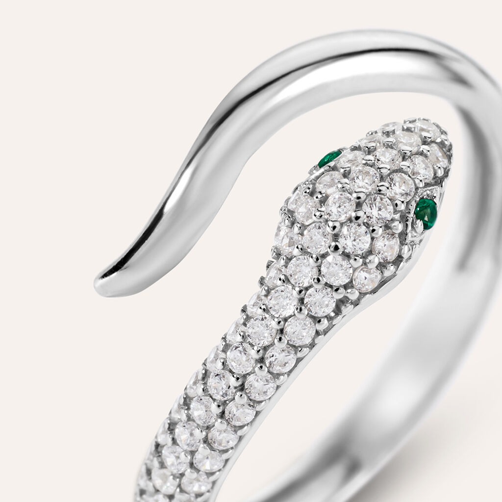 Anello Fantasia Silver Shine Argento Rodiato Cubic Zirconia