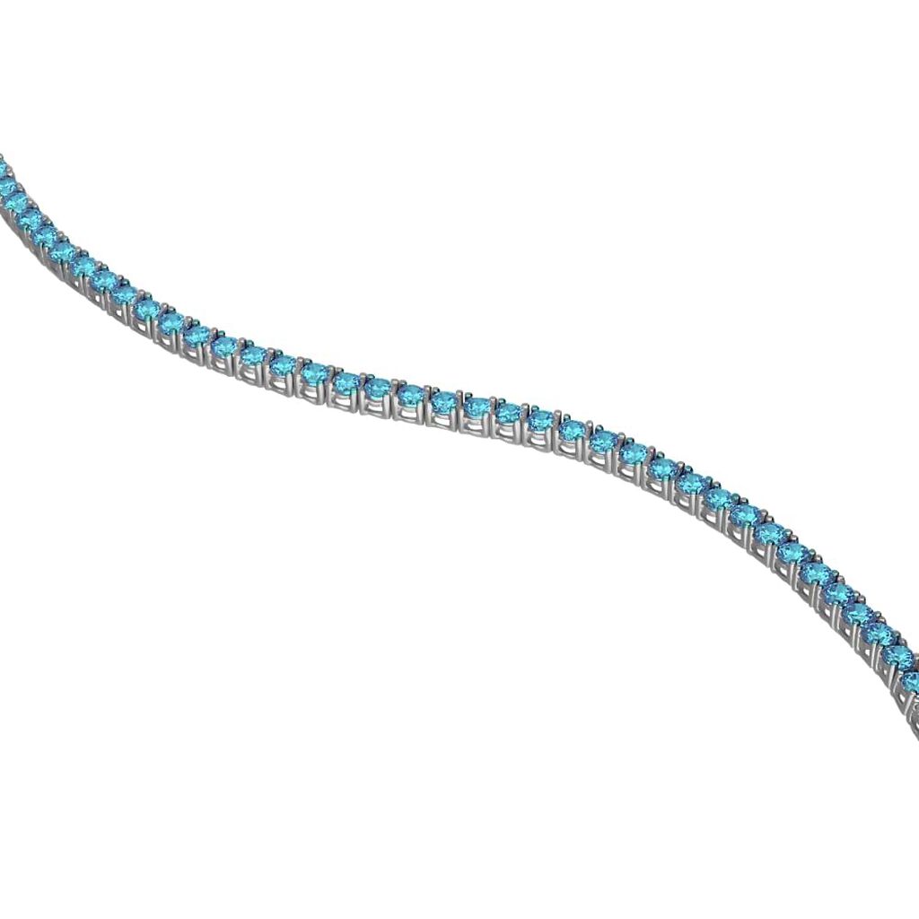 Bracciale Tennis Silver Rainbow Argento Rodiato Cubic Zirconia - Bracciali Tennis Donna | Stroili