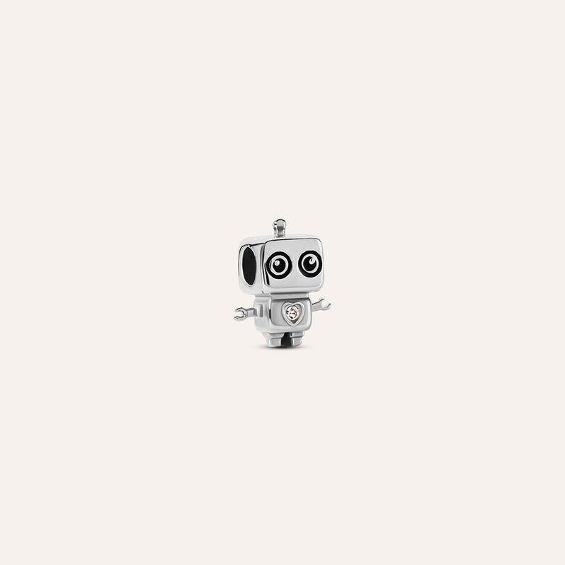 Bead Robot Essential Code Acciaio Cubic Zirconia - Beads Unisex | Stroili