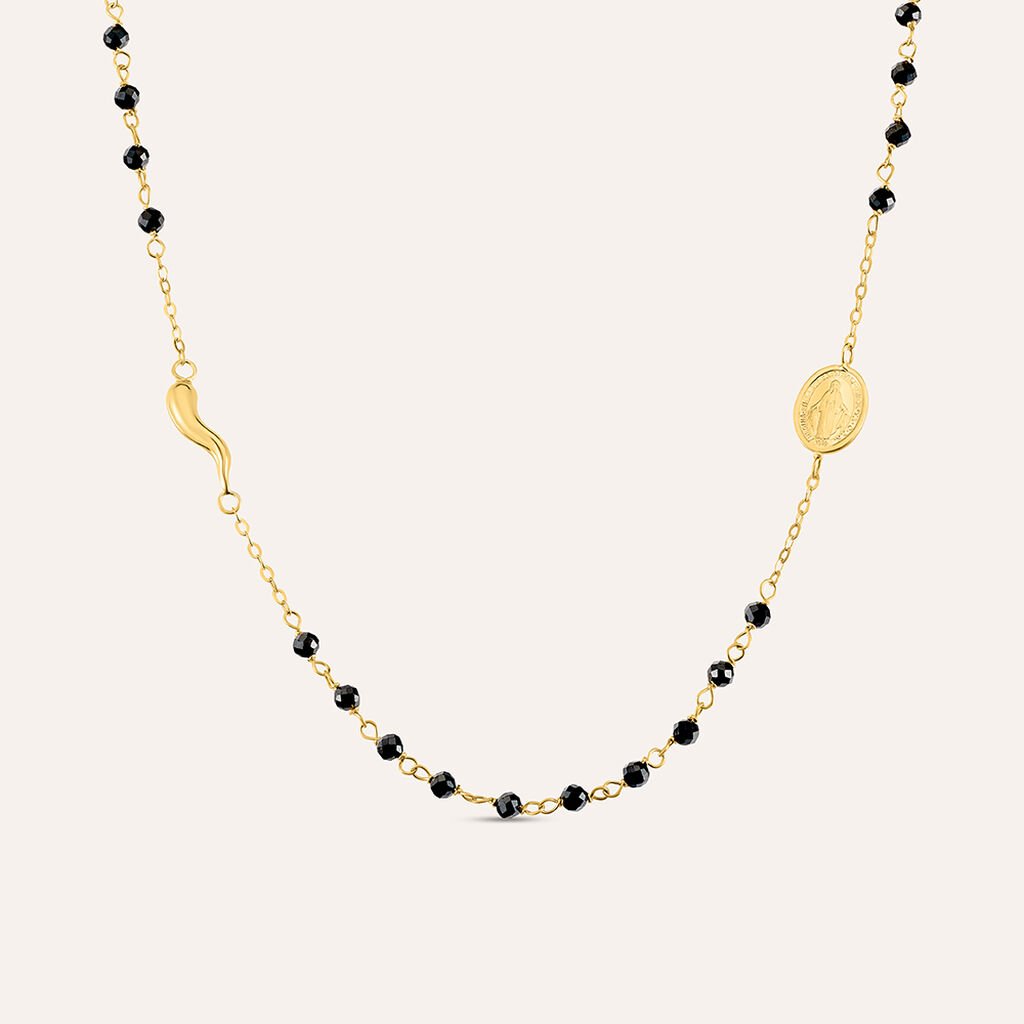 Collana Rosario Holy Oro Giallo Spinello