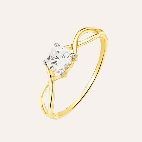 Anello Solitario Claire Oro Giallo Cubic Zirconia - Anelli con Pietre Donna | Stroili