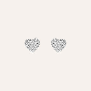 Orecchini Lobo Bon Ton Oro Bianco Cubic Zirconia