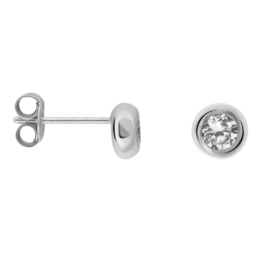 Orecchini Lobo Punto Luce Silver Elegance Argento Rodiato Cubic Zirconia - Orecchini a Lobo Donna | Stroili