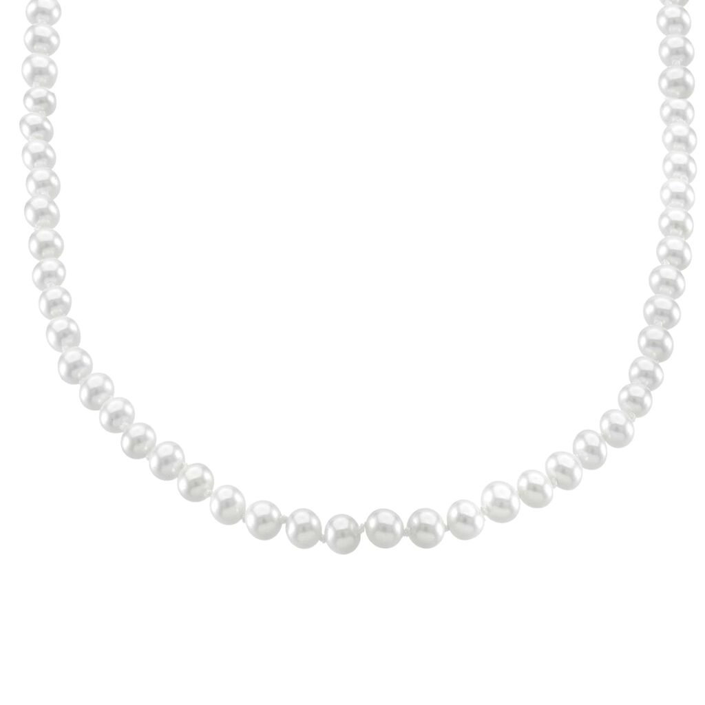 Collana Silver Pearls Argento Rodiato Perla sintentica