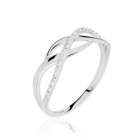 Anello Fascia Sophia Oro Bianco Diamante - Anelli con Pietre Donna | Stroili