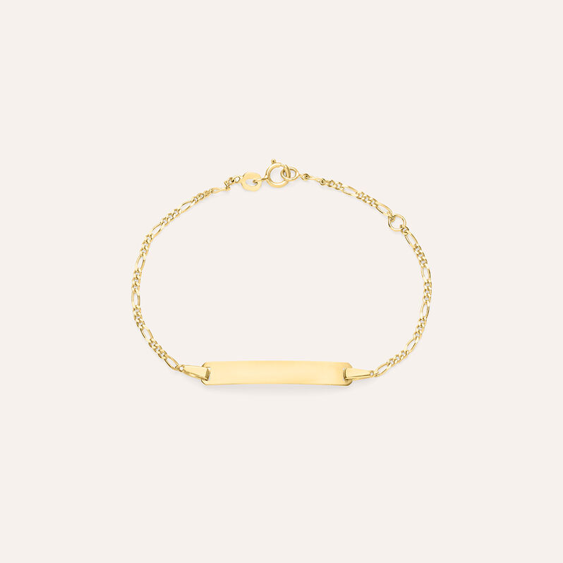 Bracciale Con Targhetta Holy Oro Giallo - Bracciali con Incisione Bambino | Stroili