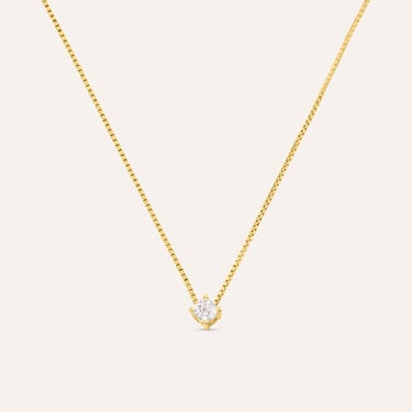 Collana Punto Luce Silver Glow Argento Dorato Cubic Zirconia