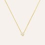 Collana Punto Luce Silver Glow Argento Dorato Cubic Zirconia