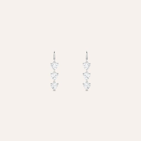 Orecchini Pendenti Claire Oro Bianco Cubic Zirconia - Orecchini Pendenti Donna | Stroili