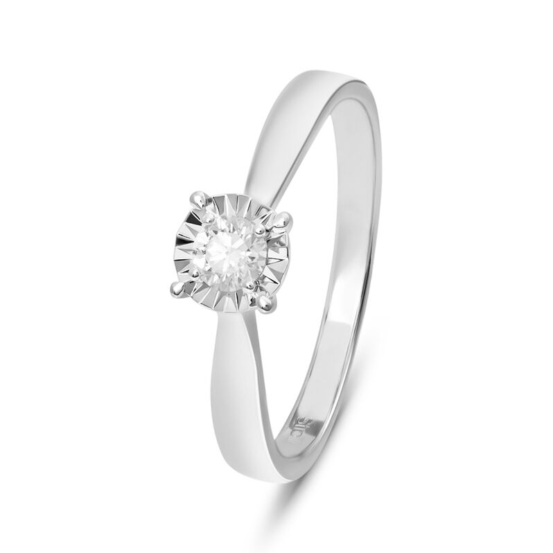 Anello Solitario Diamotion Oro Bianco Diamante - Anelli con Pietre Donna | Stroili