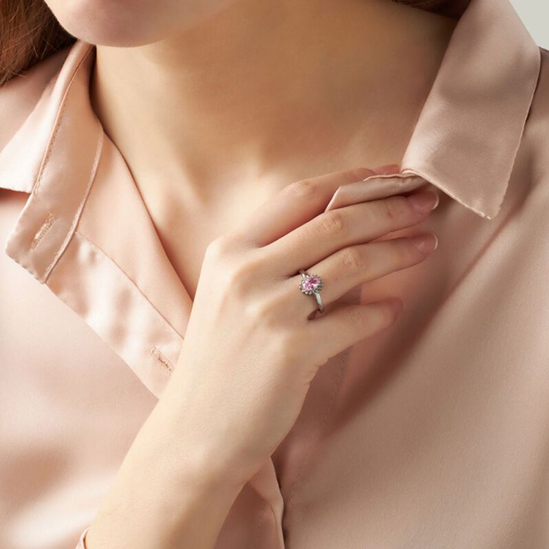 Anello Solitario Kate Lady Chic Acciaio Cristallo - Anelli con Pietre Donna | Stroili