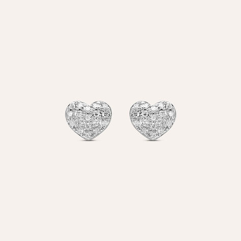 Orecchini Lobo Sophia Oro Bianco Diamante - Orecchini a Lobo Donna | Stroili