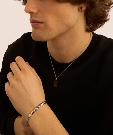 Bracciale Man Code Acciaio Cubic Zirconia