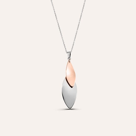Collana Sunrise Acciaio Bicolore Bianco / Rosa - Collane Donna | Stroili