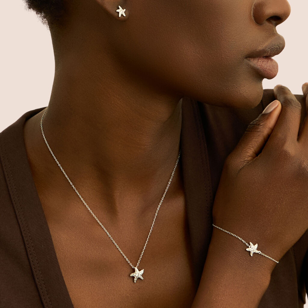 Orecchini Lobo Silver Moments Argento Rodiato Cubic Zirconia