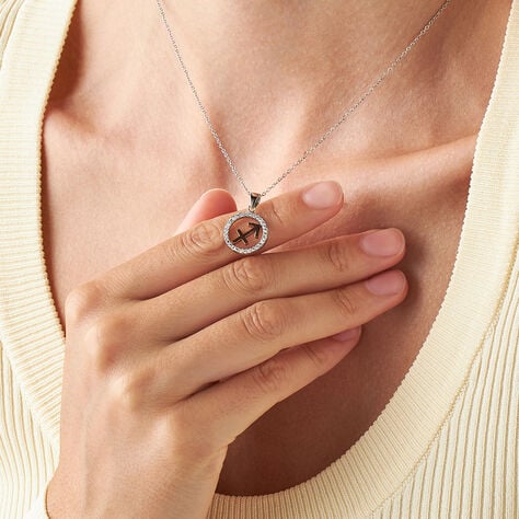 Collana Lady Chic Acciaio Bicolore Bianco / Rosa Cubic Zirconia - Collane Donna | Stroili