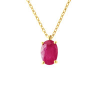 Collana Punto Luce Charlotte Oro Giallo Rubino
