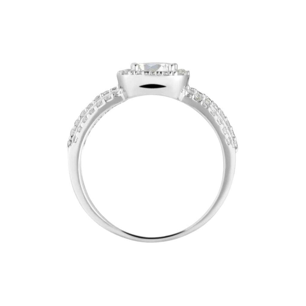 Anello Solitario Claire Oro Bianco Cubic Zirconia - Anelli con Pietre Donna | Stroili