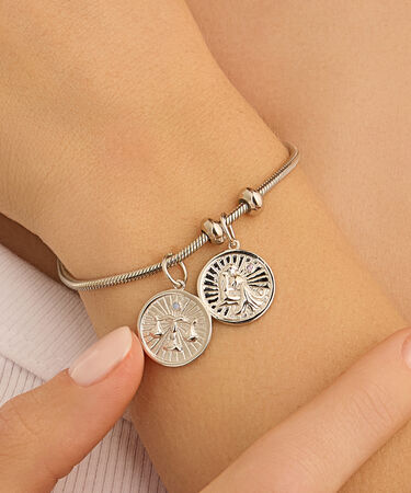 Pendente Love Beats Argento Rodiato Cubic Zirconia