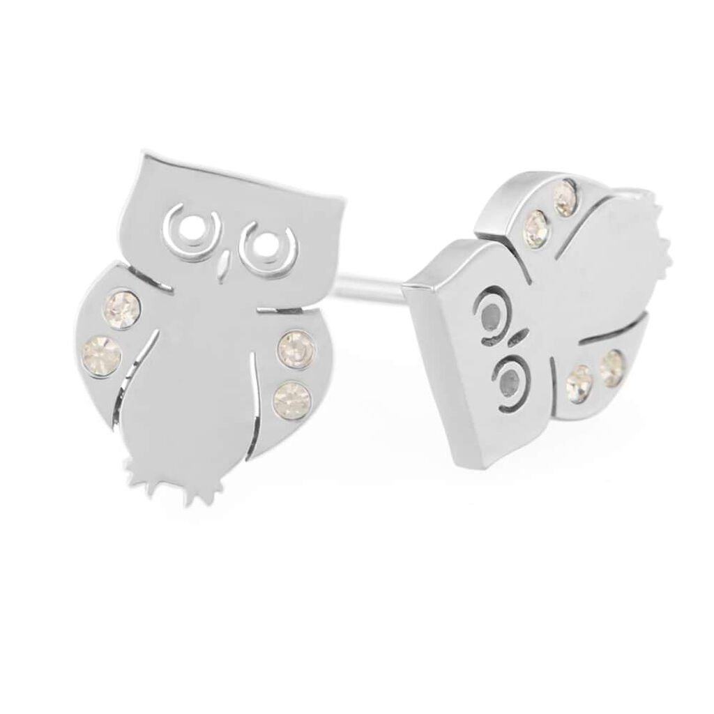 Orecchini Lobo Sunrise Acciaio Cristallo