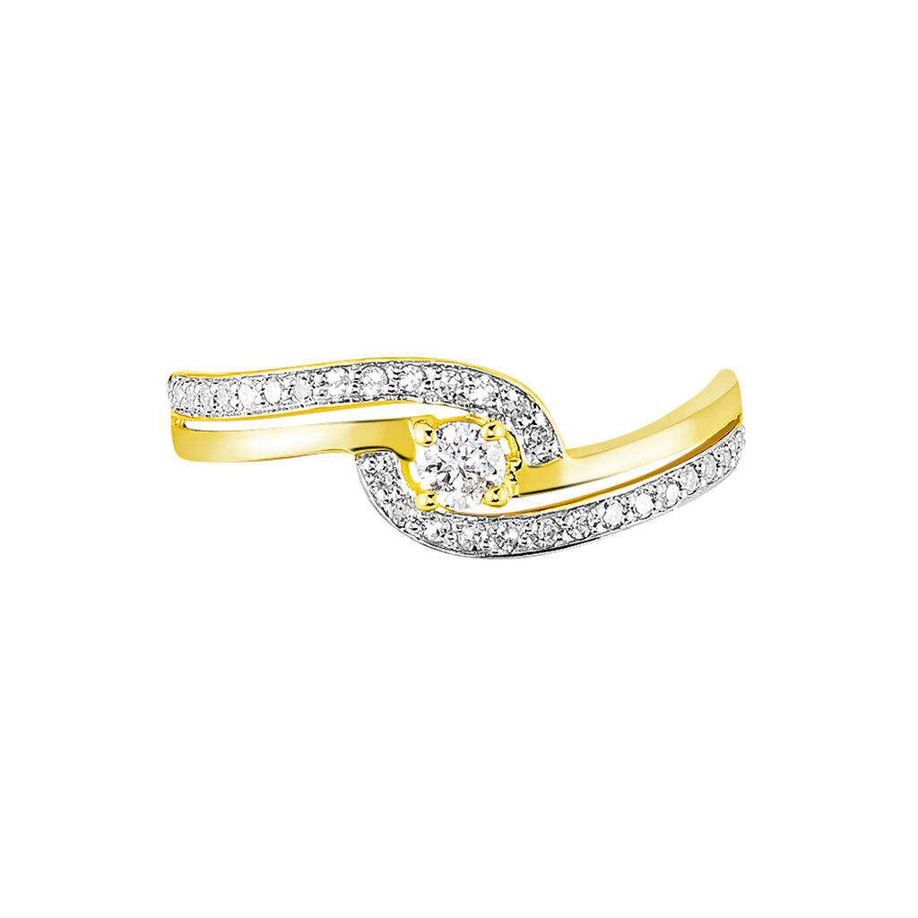 Anello Solitario Sophia Oro Giallo Diamante - Anelli con Pietre Donna | Stroili
