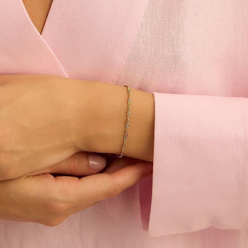 Bracciale Catena Radiance Acciaio Dorato - Bracciali Donna | Stroili