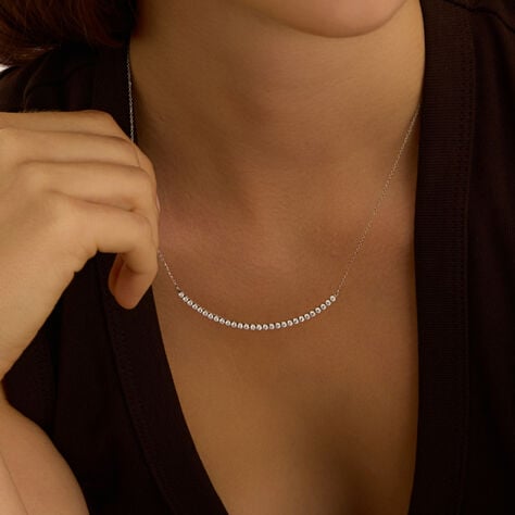 Collana Claire Oro Bianco Cubic Zirconia - Collane Donna | Stroili