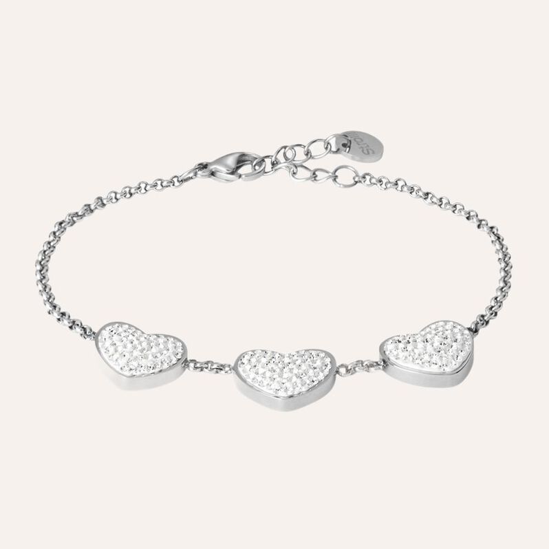 Bracciale Aura Acciaio Cristallo - Bracciali Love Donna | Stroili