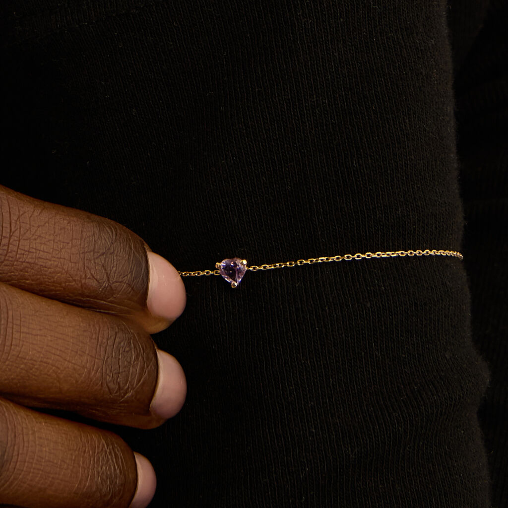 Bracciale Punto Luce Amélie Oro Giallo Ametista