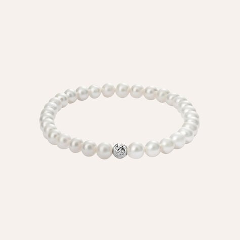 Bracciale Gabrielle Oro Bianco Perla D'Acqua Dolce - Bracciali Donna | Stroili