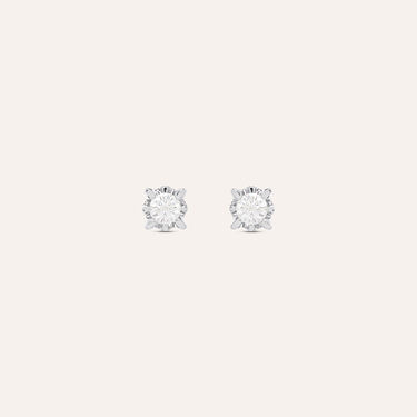 Orecchini Lobo Punto Luce Diamazing Oro Bianco Diamante