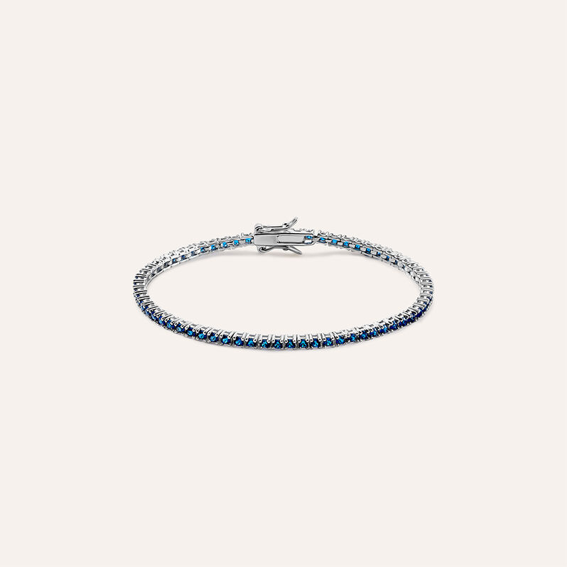 Bracciale Tennis Silver Rainbow Argento Rodiato Cubic Zirconia - Bracciali Tennis Donna | Stroili