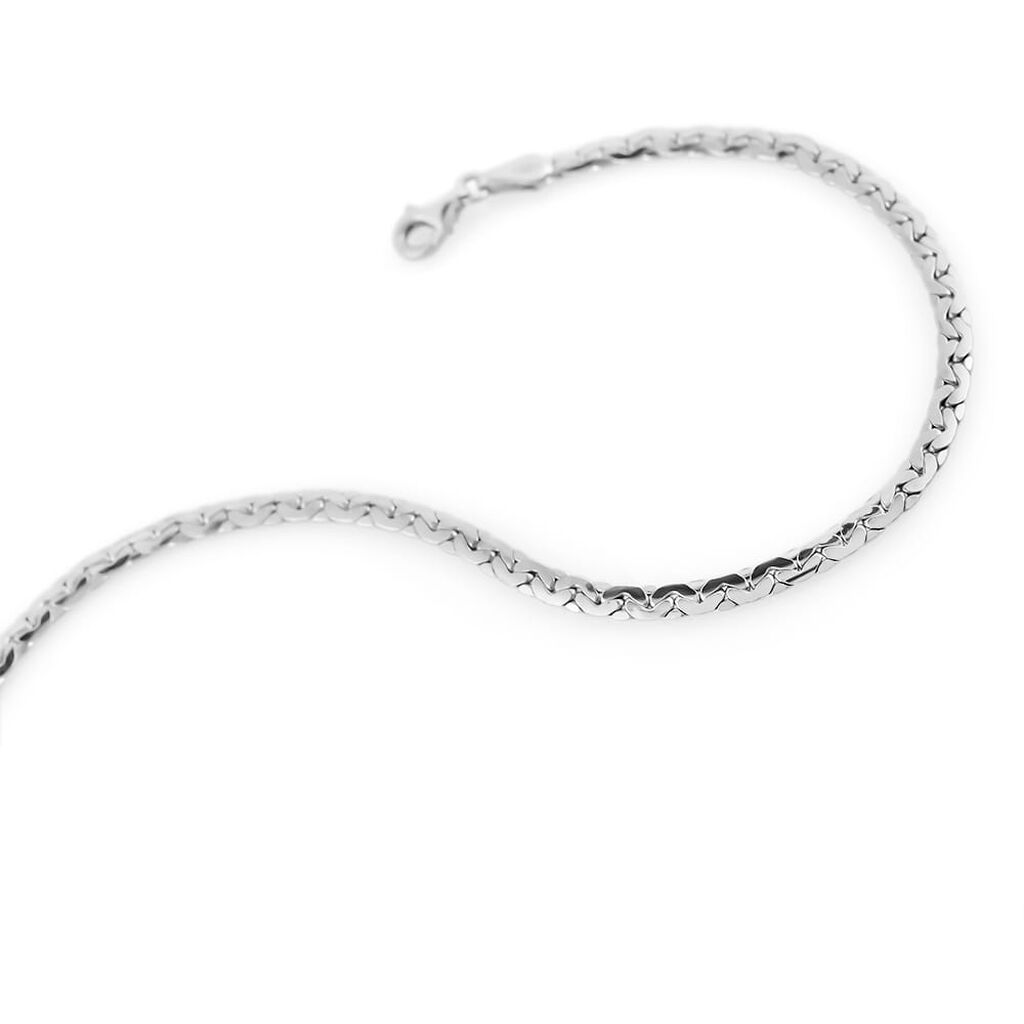 Bracciale Catena Colette Oro Bianco - Bracciali Donna | Stroili