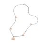 Collana Lady Chic Acciaio Bicolore Cuore e Cristalli
