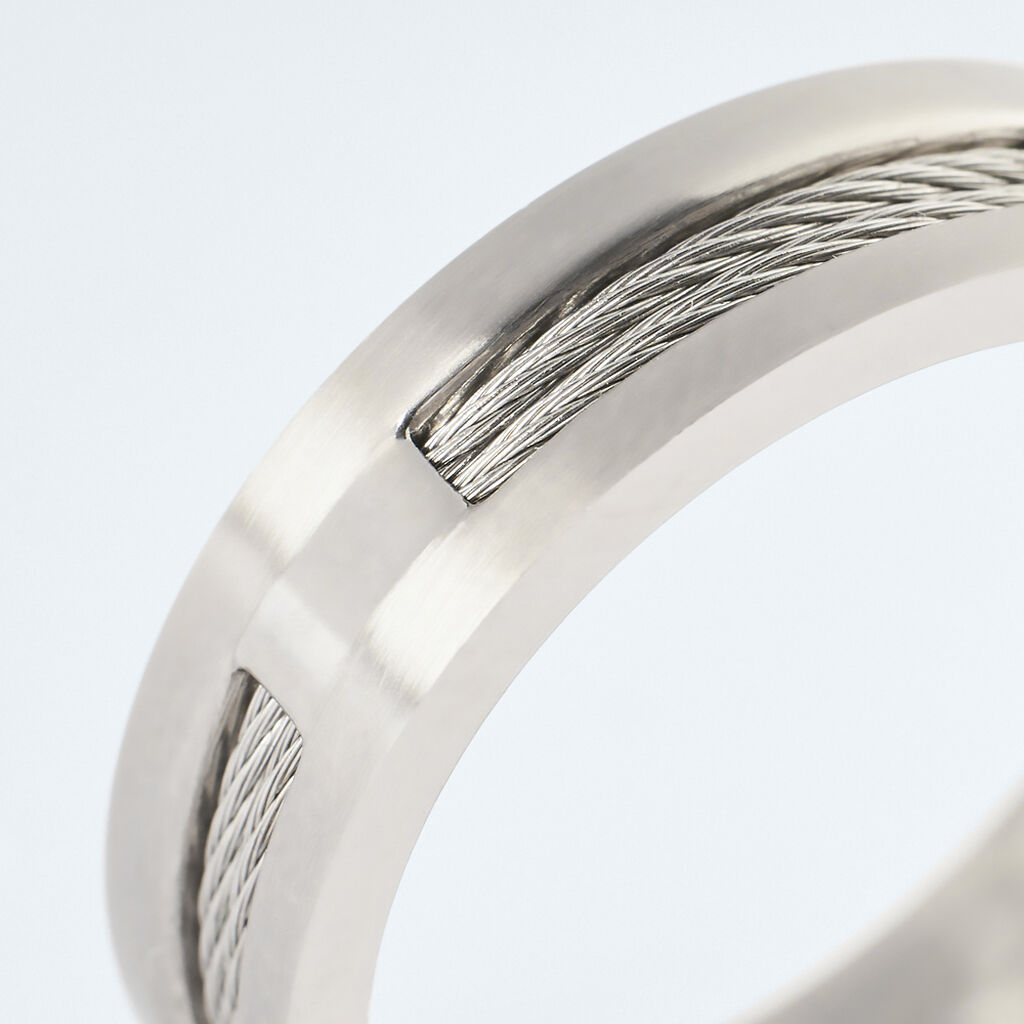 Anello Fascia Man Code Acciaio - Anelli con Incisione Uomo | Stroili